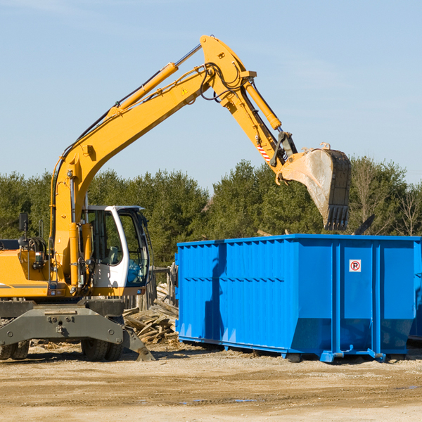 how many times can i have a residential dumpster rental emptied in Bruington Virginia